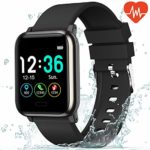 L8star Fitness Tracker Heart Rate Monitor-1.3” Large Color Screen IP67 Waterproof Activity Tracker with 6 Sports Mode,Sleep Monitor,Pedometer Smart Wrist Band for Women Men, Android iOS