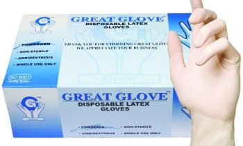 Read more about the article Great Glove 10020 900 Latex Disposable Food Safe Industrial Grade Lightly Powdered Gloves Extra Large – Box of 10